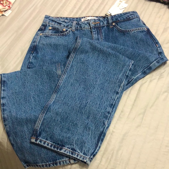 Zara mid rise blue jeans - Picture 7 of 9